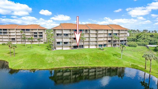 view of property featuring a water view