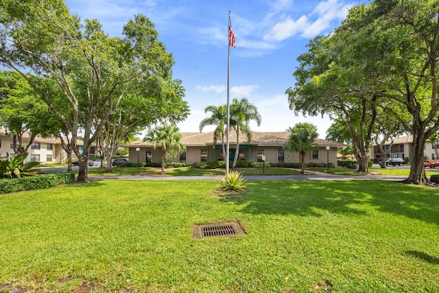 surrounding community featuring a lawn