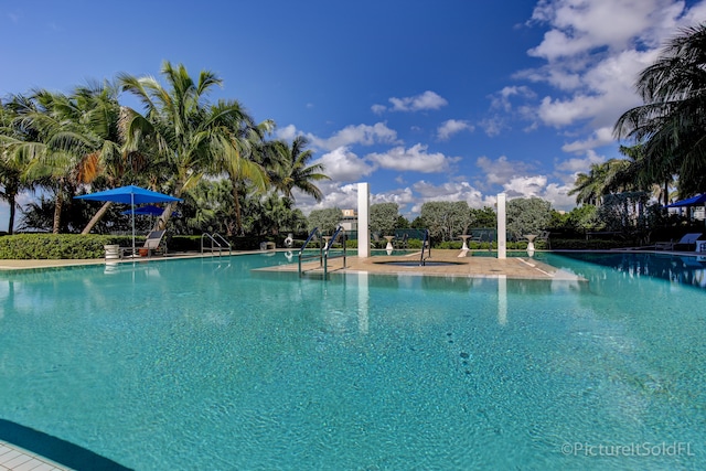 view of pool