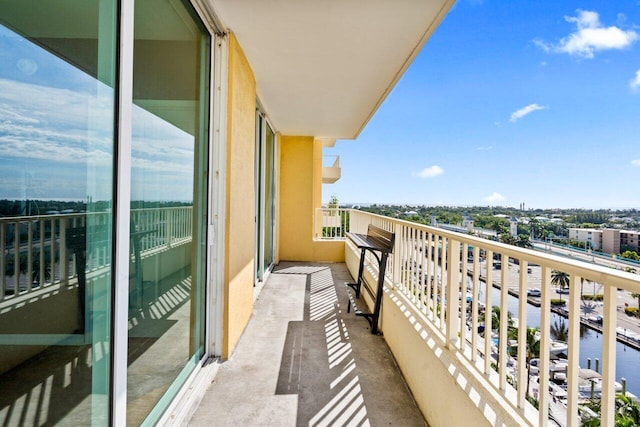 view of balcony