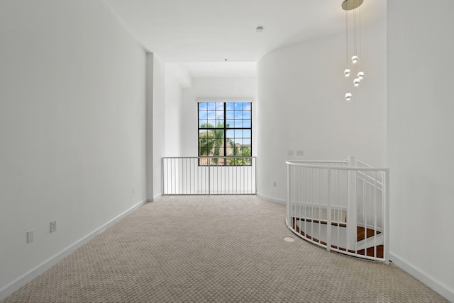 view of carpeted empty room