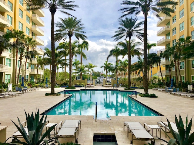 100 NE 6th St Unit 505, Boynton Beach, FL 33435 - pool featuring a patio area