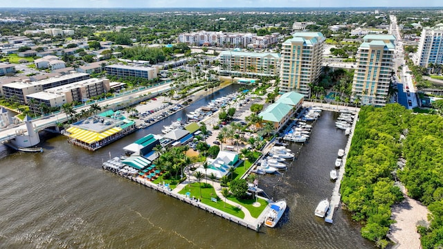 100 NE 6th St Unit 505, Boynton Beach, FL 33435 - bird's eye view featuring a water view and a view of city