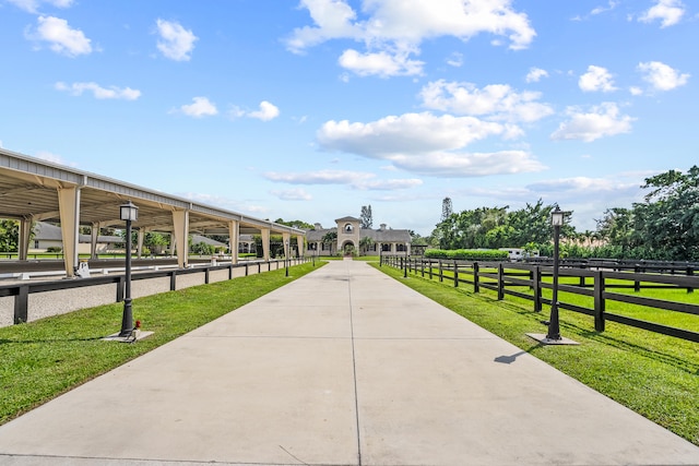 view of horse barn