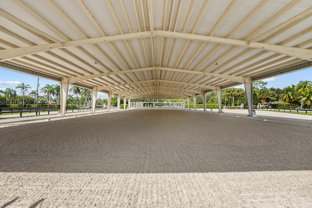 view of horse barn