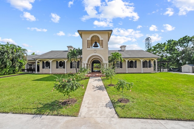 view of horse barn