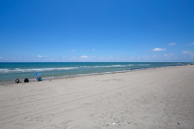 water view featuring a beach view