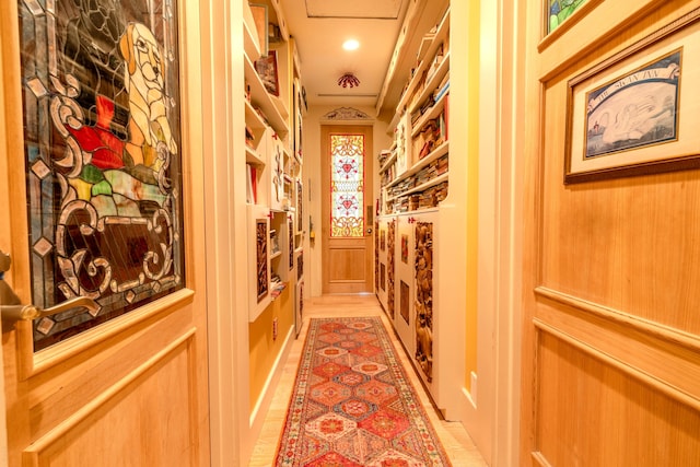 interior space with light wood-type flooring