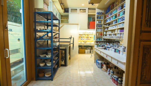 view of storage room