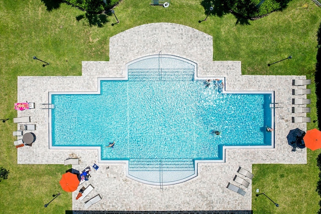 5215 San Benedetto Pl, Fort Pierce, FL 34951 - drone / aerial view of a pool area