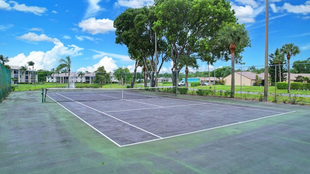 view of tennis court