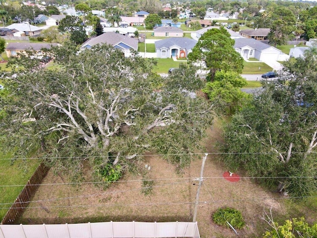 aerial view featuring a residential view