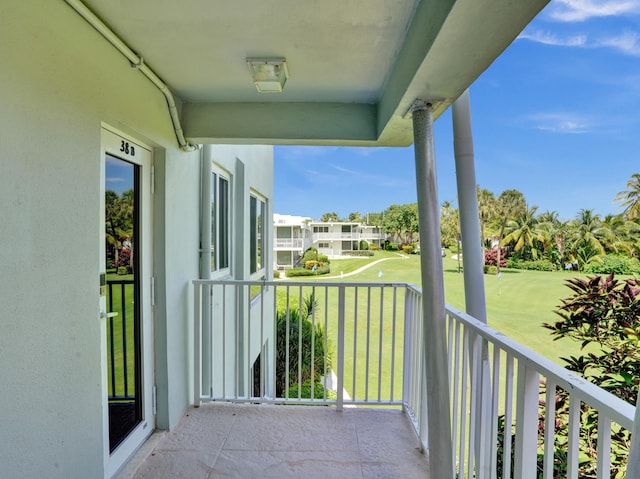 view of balcony