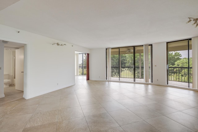 view of tiled empty room