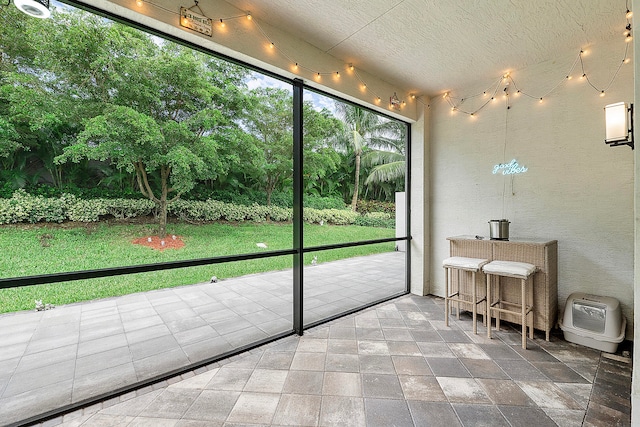 view of sunroom