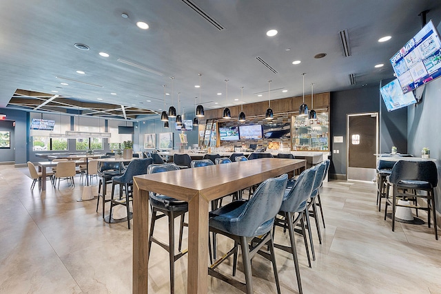 view of dining area