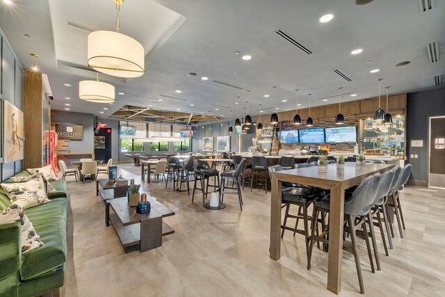 view of dining area