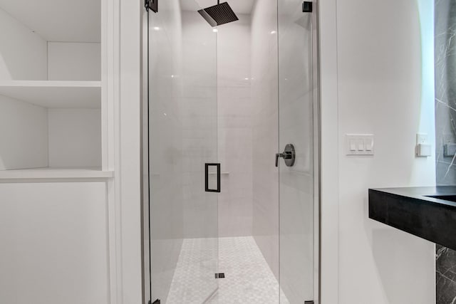 bathroom with walk in shower