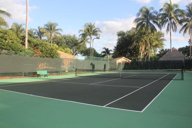 view of tennis court