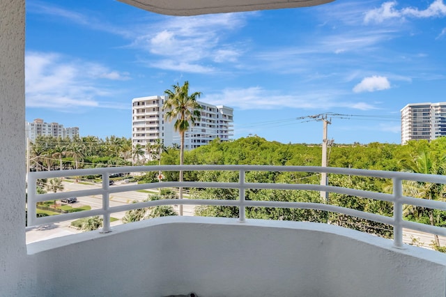 view of balcony