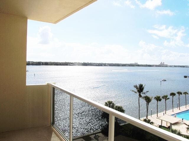 view of water feature