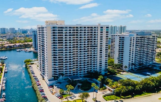 view of property featuring a water view