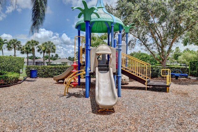 view of jungle gym