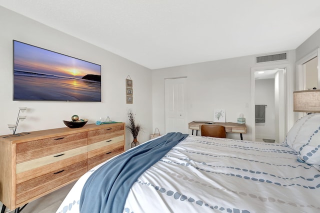 720 E Ocean Ave Unit 303, Boynton Beach, FL 33435 - bedroom featuring visible vents and connected bathroom