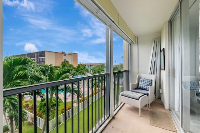 view of balcony