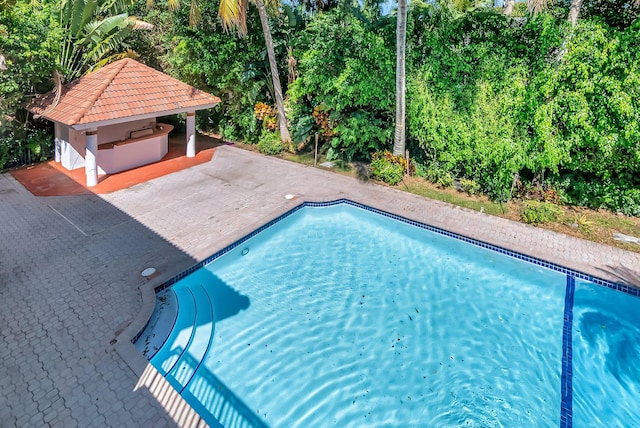 930 N Parkside Cir N, Boca Raton, FL 33486 - outdoor pool with a gazebo and a patio