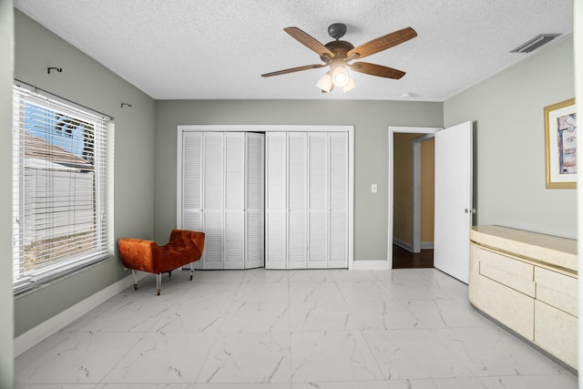100 SW 15th Ct, Boca Raton, FL 33486 - unfurnished bedroom with marble finish floor, baseboards, multiple windows, and visible vents