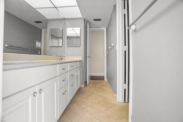 100 SW 15th Ct, Boca Raton, FL 33486 - full bathroom featuring tile patterned floors, visible vents, and vanity