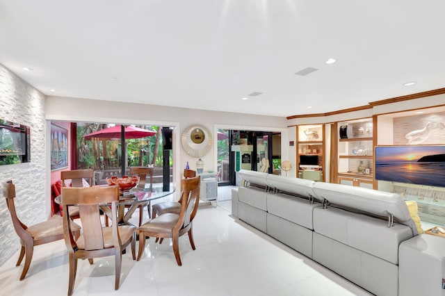 view of dining room