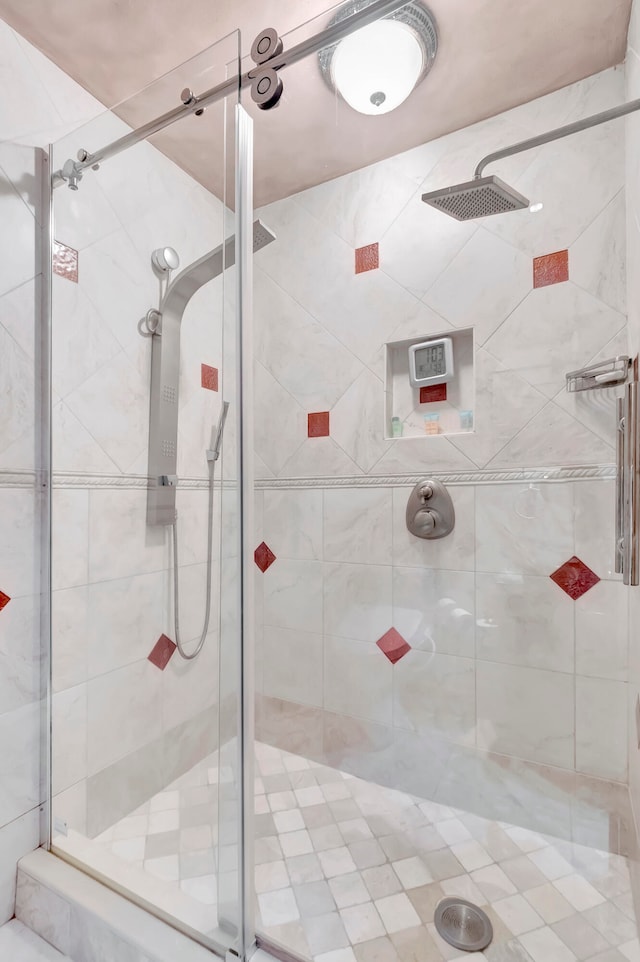 bathroom with walk in shower