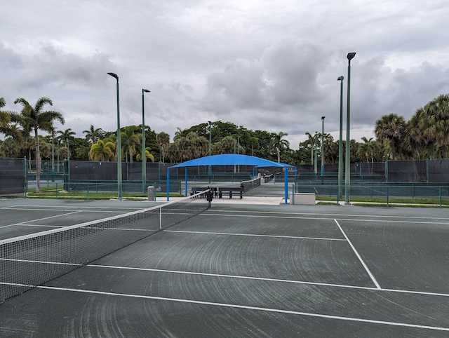 view of sport court