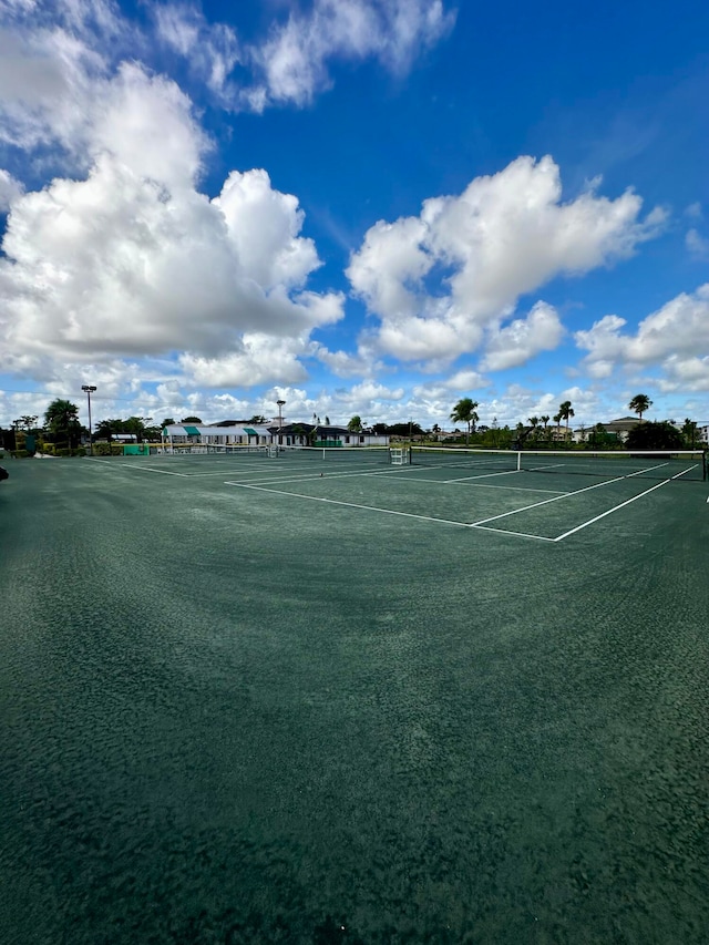 view of tennis court