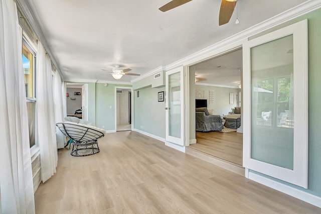 sunroom featuring french doors