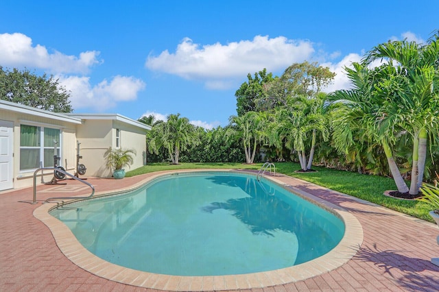 704 Eastwind Dr, North Palm Beach, FL 33408 - pool with a yard and a patio