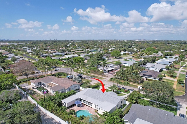 704 Eastwind Dr, North Palm Beach, FL 33408 - bird's eye view featuring a residential view