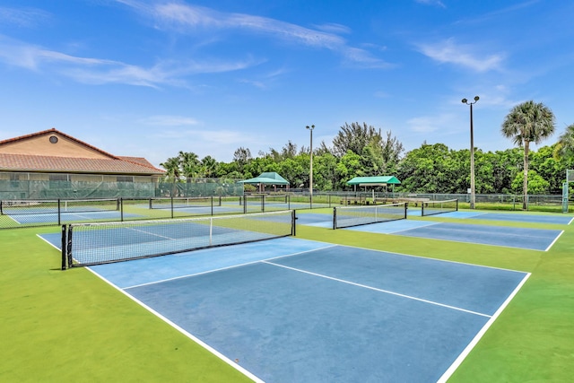 view of tennis court