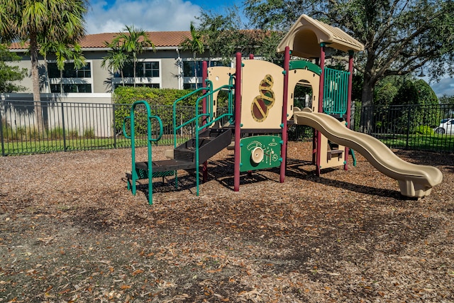 view of jungle gym