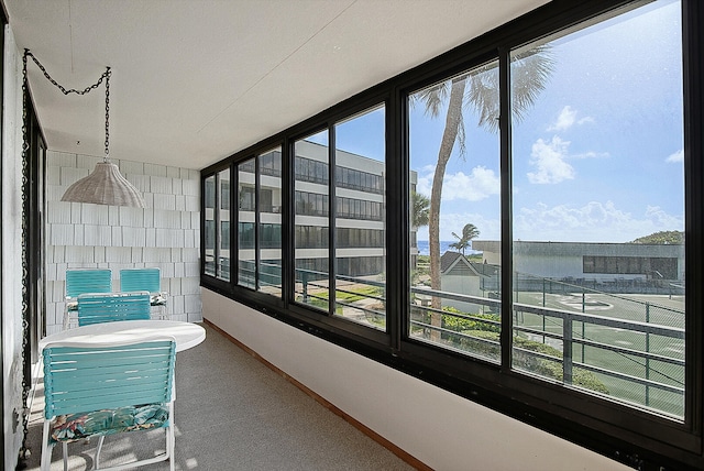 view of sunroom / solarium