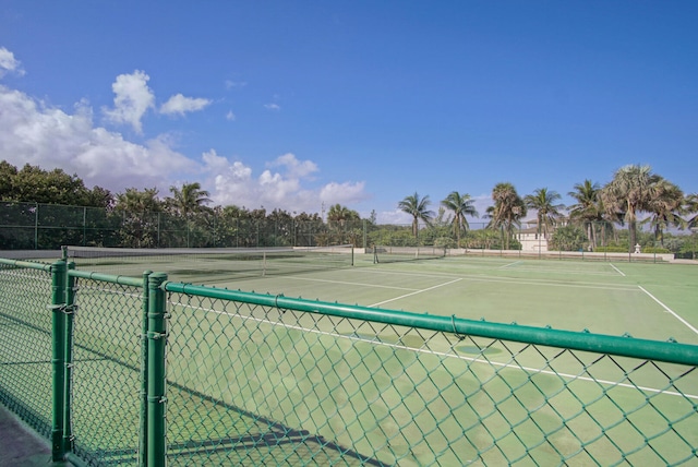 view of tennis court