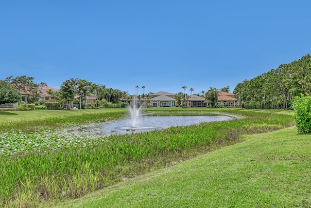 view of water feature