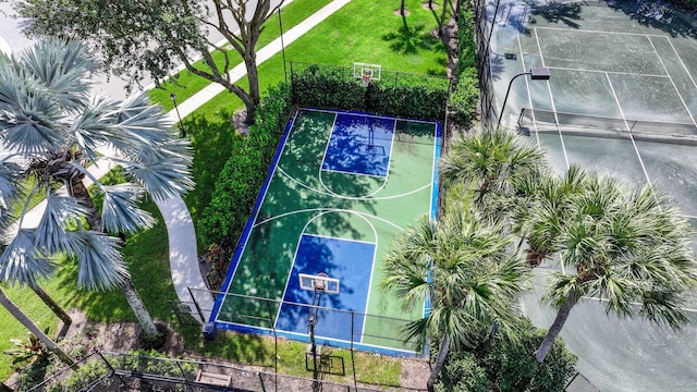 view of basketball court