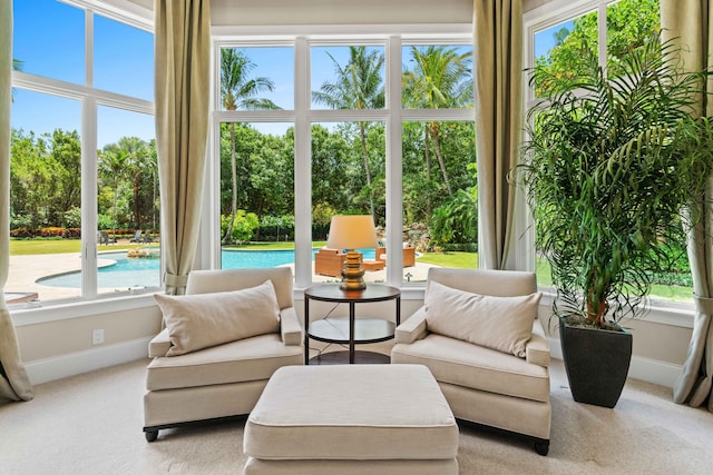 view of sunroom / solarium