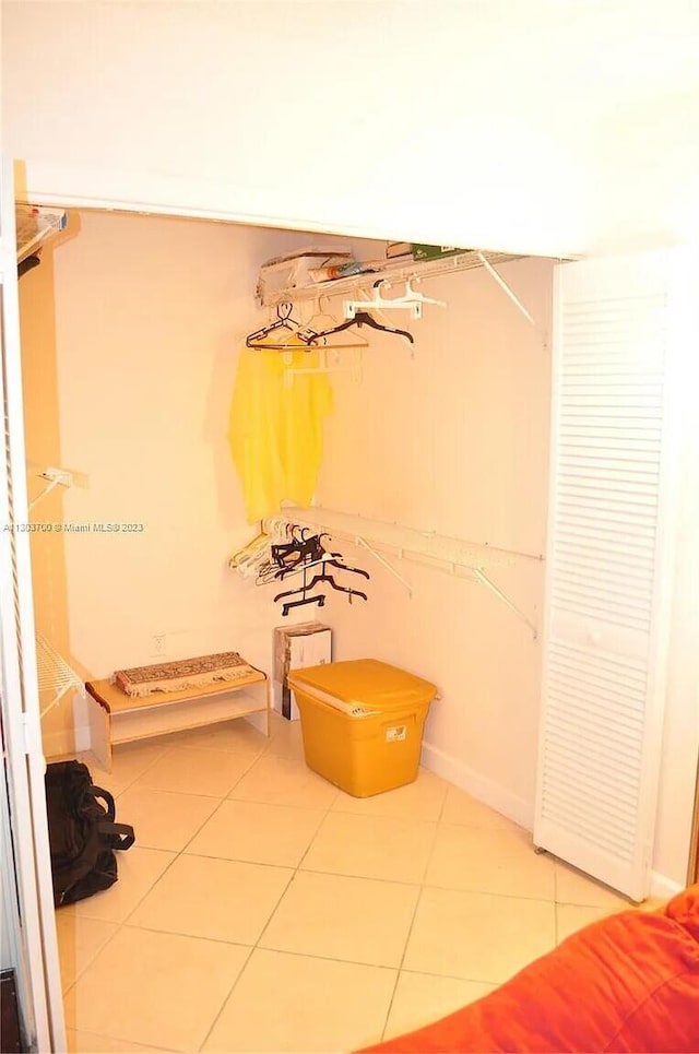 bathroom featuring tile patterned flooring