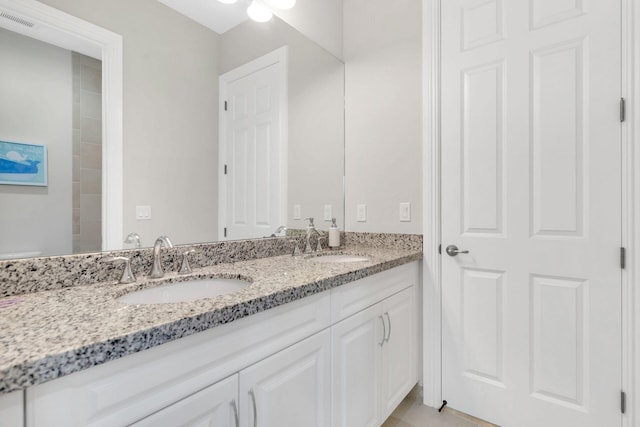 bathroom with vanity