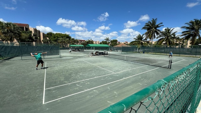 view of tennis court