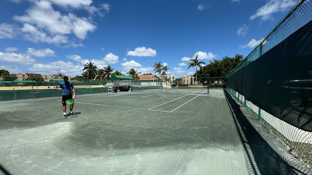 view of tennis court